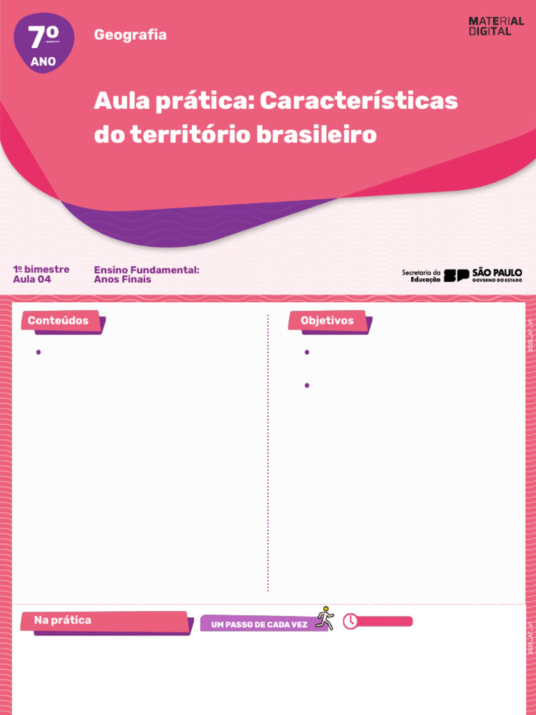 Aula 4 - Aula Prática Características Do Território Brasileiro (v3 ...
