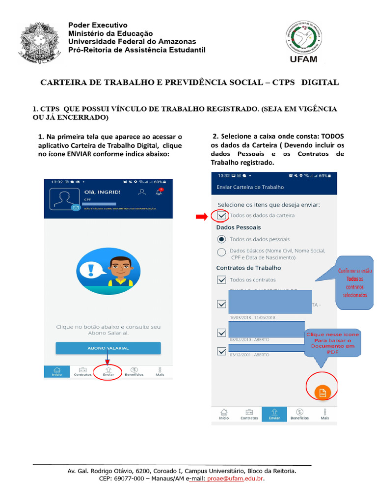 CTPS Digital: Registro e Documentação | PDF