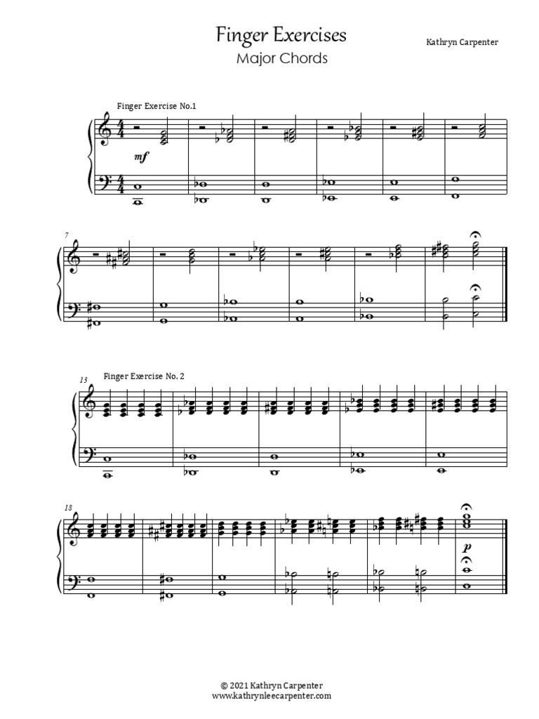Finger Exercises for Musicians | PDF