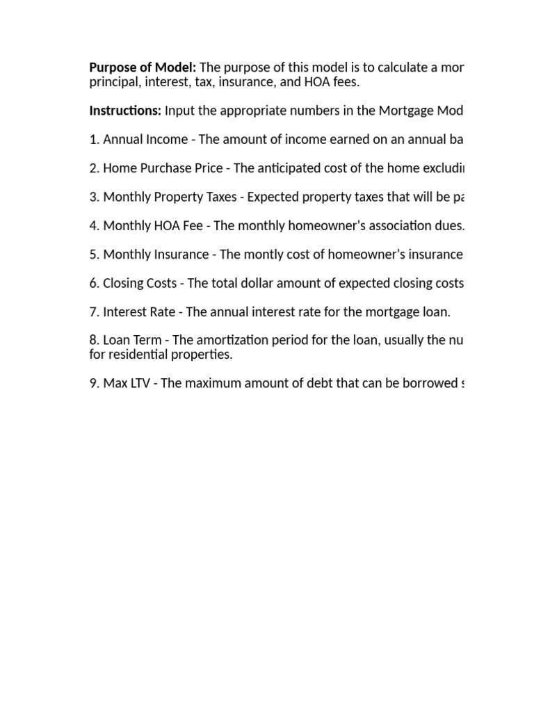 Financial+Modeling+Introduction+(Complete) | PDF | Mortgages | Interest