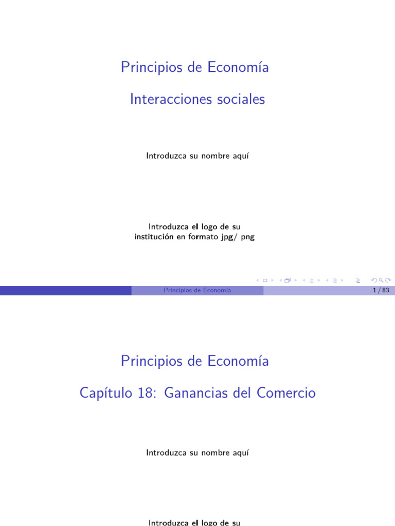 Ganancias del Comercio y Especialización | PDF | Institución ...
