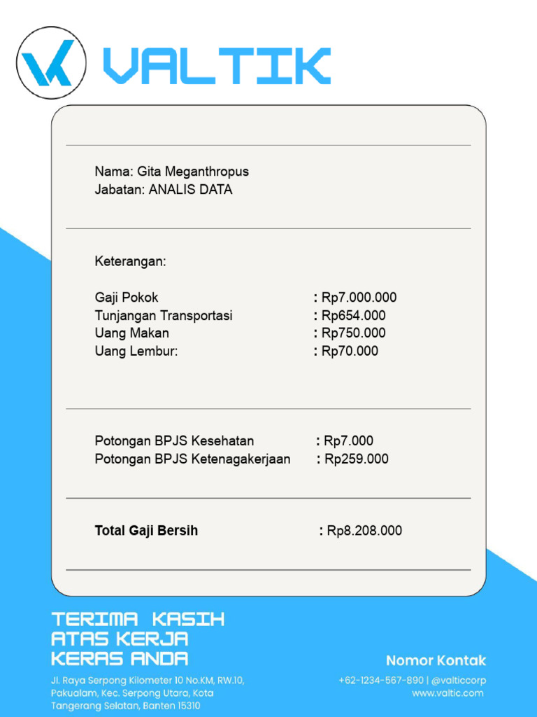 The Example of Paycheck | PDF