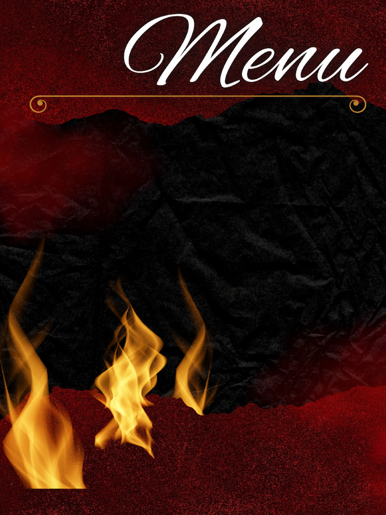 Black and Red Modern Fast Food Menu - 20250130 - 104627 - 0000 | PDF