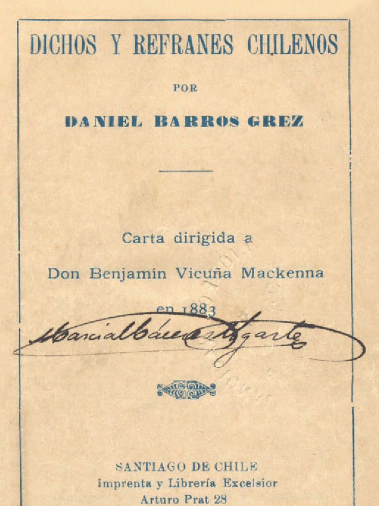 Dichos Y Refranes Chilenos Pdf
