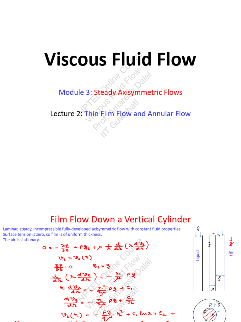 Thin Film and Annular Flow Analysis | PDF | Fluid Dynamics | Mechanical ...