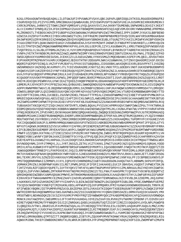 Random Character Sequence Document | PDF