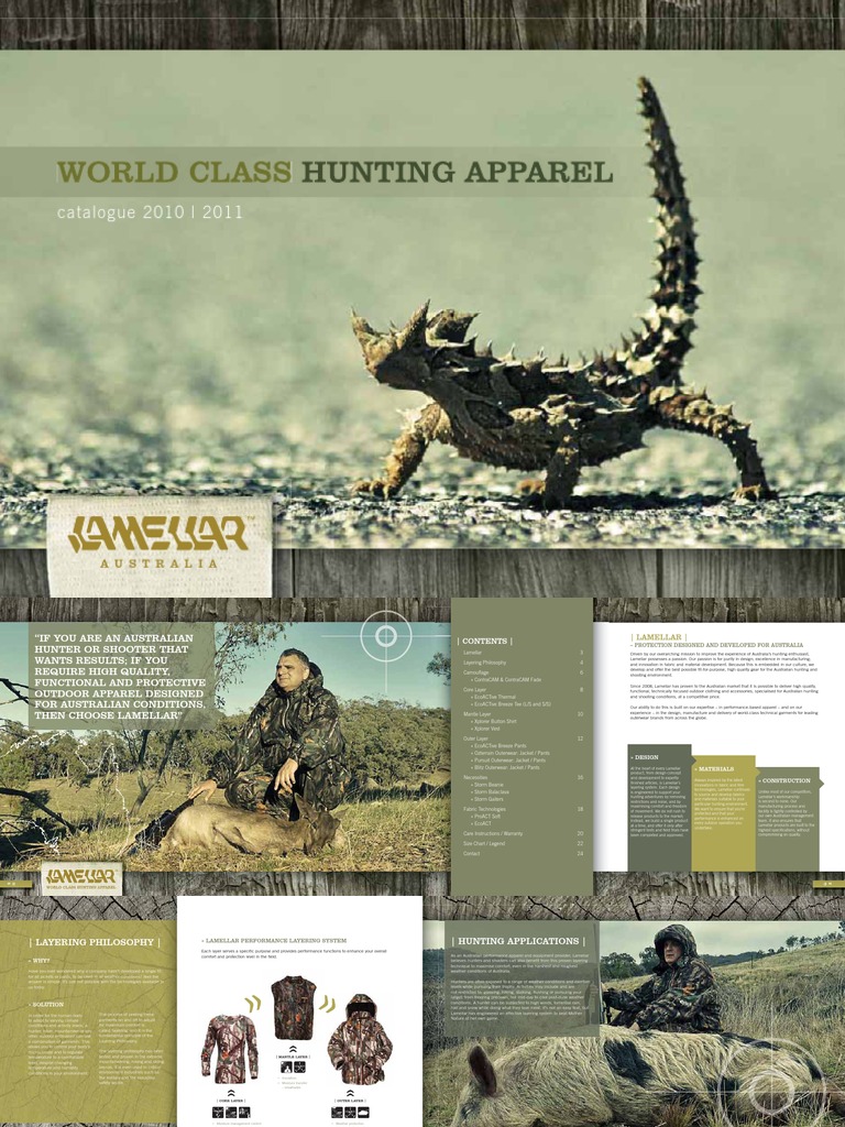 Australian Hunting Apparel Catalogue | PDF | Clothing | Textiles