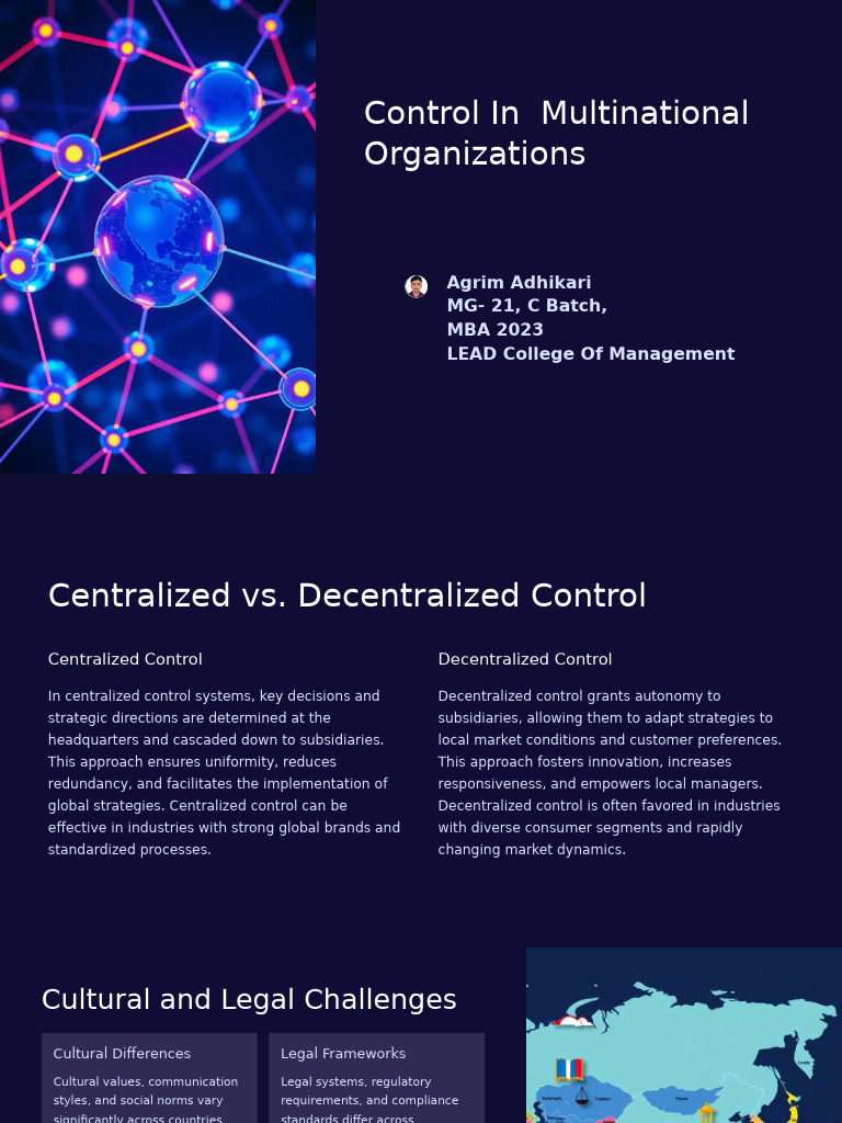 Global Control in Multinational Firms | PDF | Sustainability | Brand