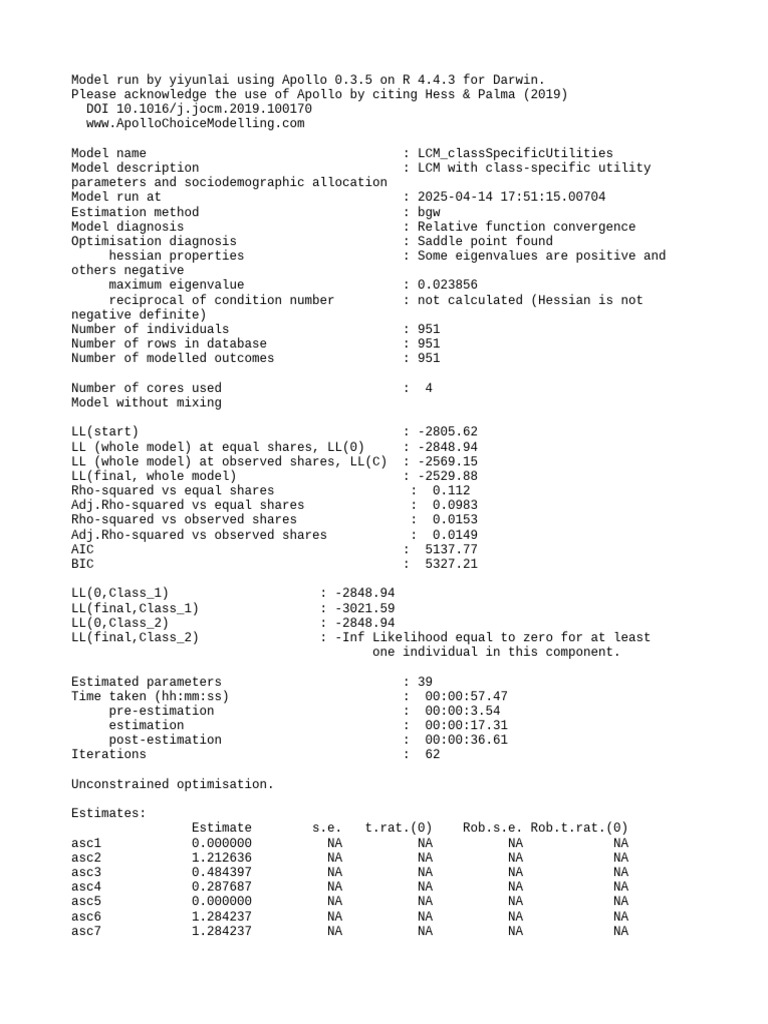 LCM classSpecificUtilities OLD6 Output | PDF