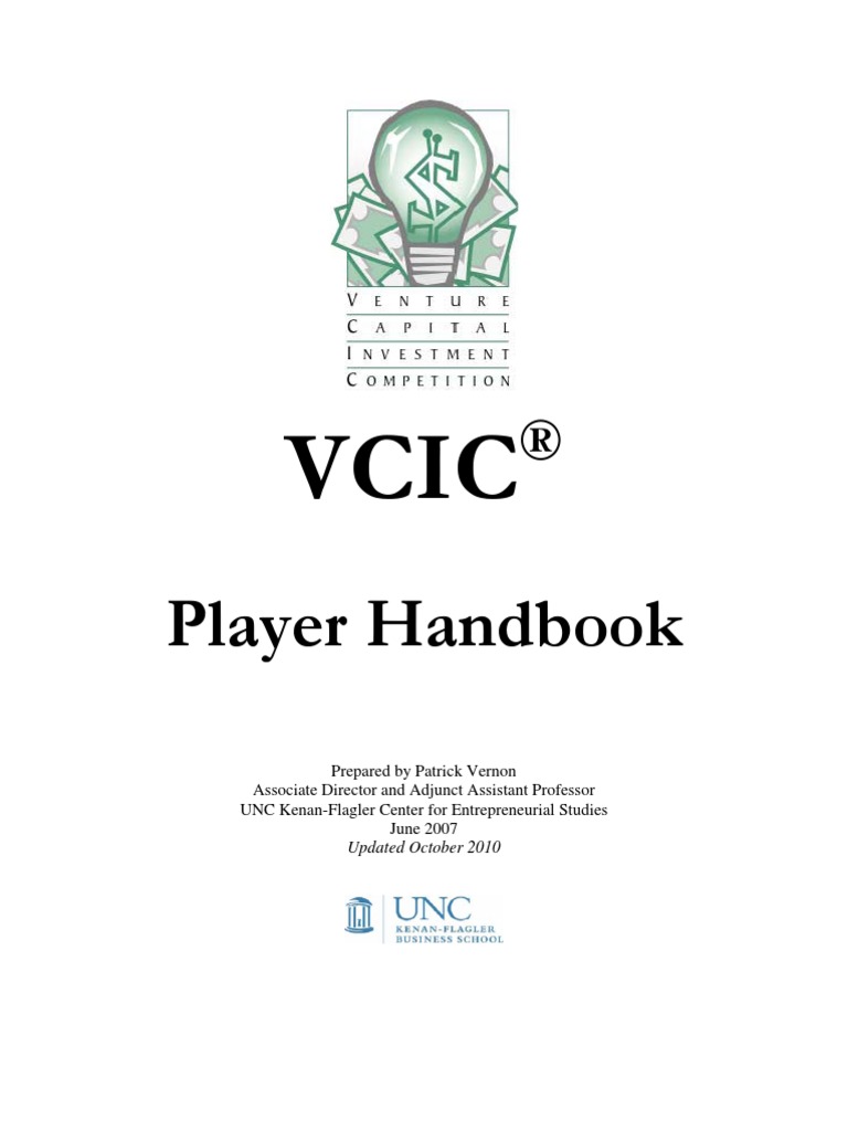 Player Handbook PDF Venture Capital Corporate Finance