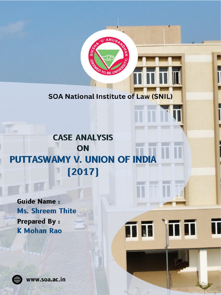 Supreme Court: Right to Privacy in India | PDF | Privacy | Right To Privacy