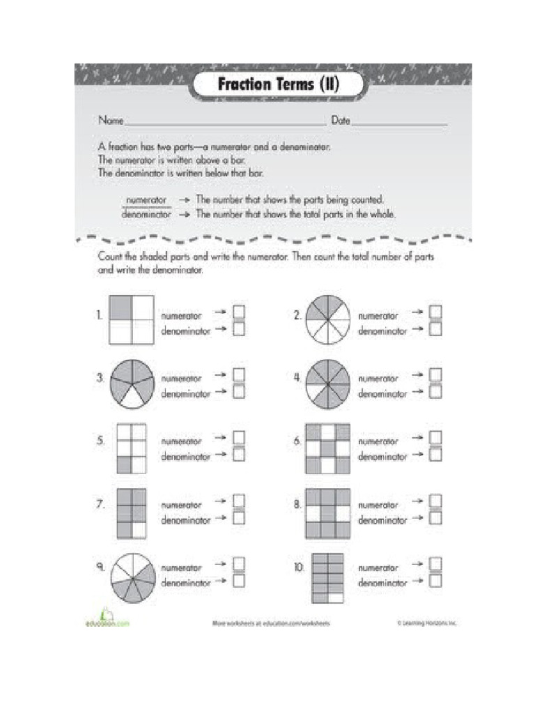 Math 2do Fractions | PDF