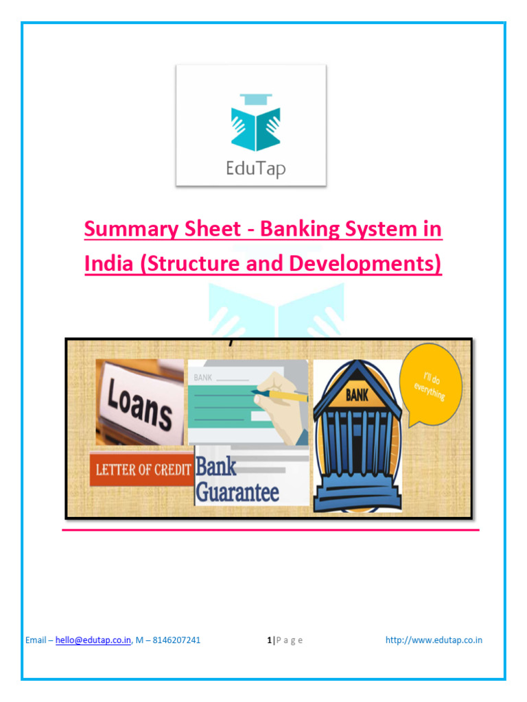 Overview of India's Banking System | PDF | Mortgage Law | Mortgages