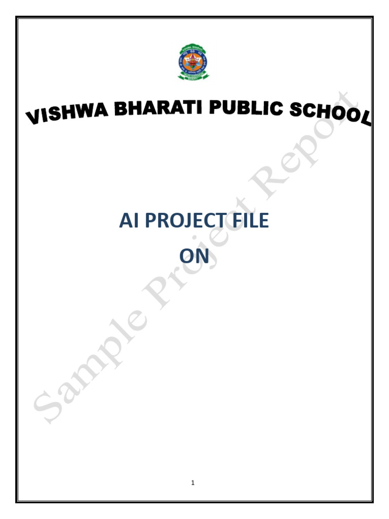 AI Project Overview for Class IX | PDF