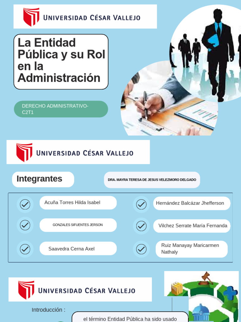 Rol de la Entidad Pública en la Administración | PDF | Ejecutivo ...
