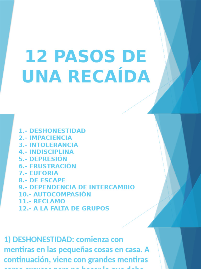 12 Pasos de Una Recaída | PDF | Perdón