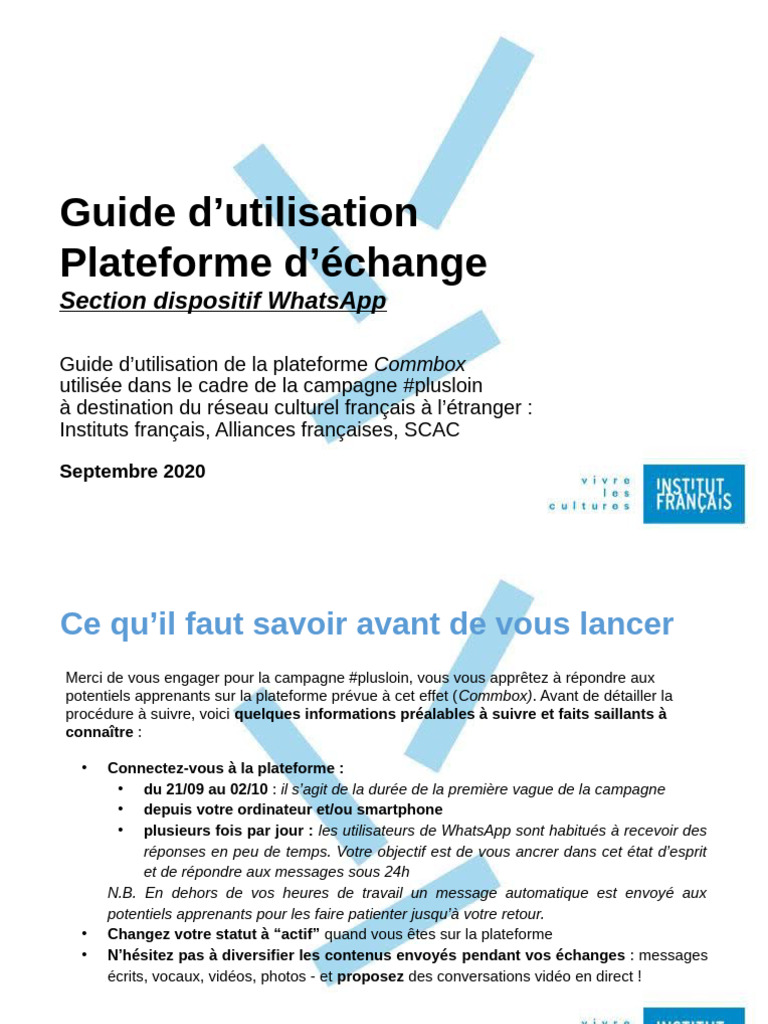 Guide d'utilisation de Commbox | PDF | Chat en ligne
