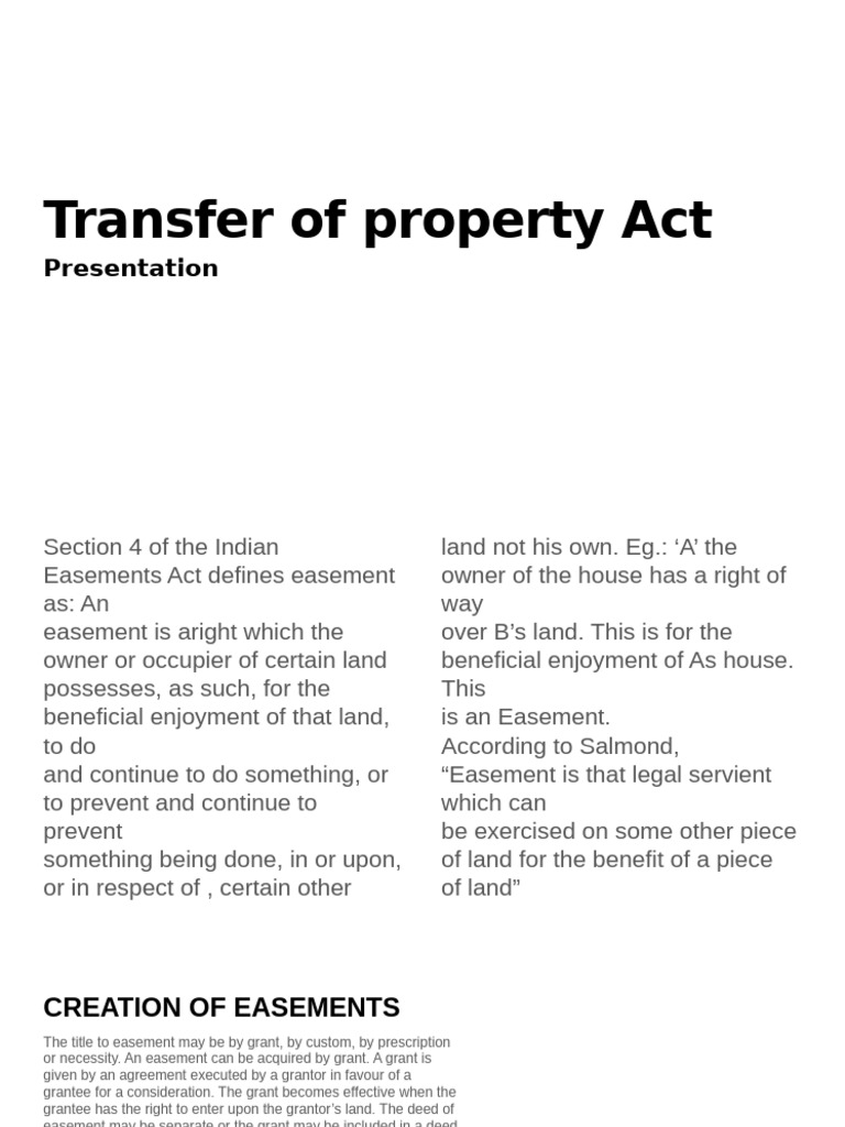 easementry rights | PDF | Easement | Civil Law (Common Law)