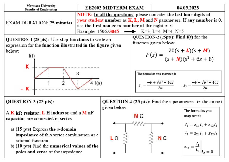 Midterm Circuits II | PDF