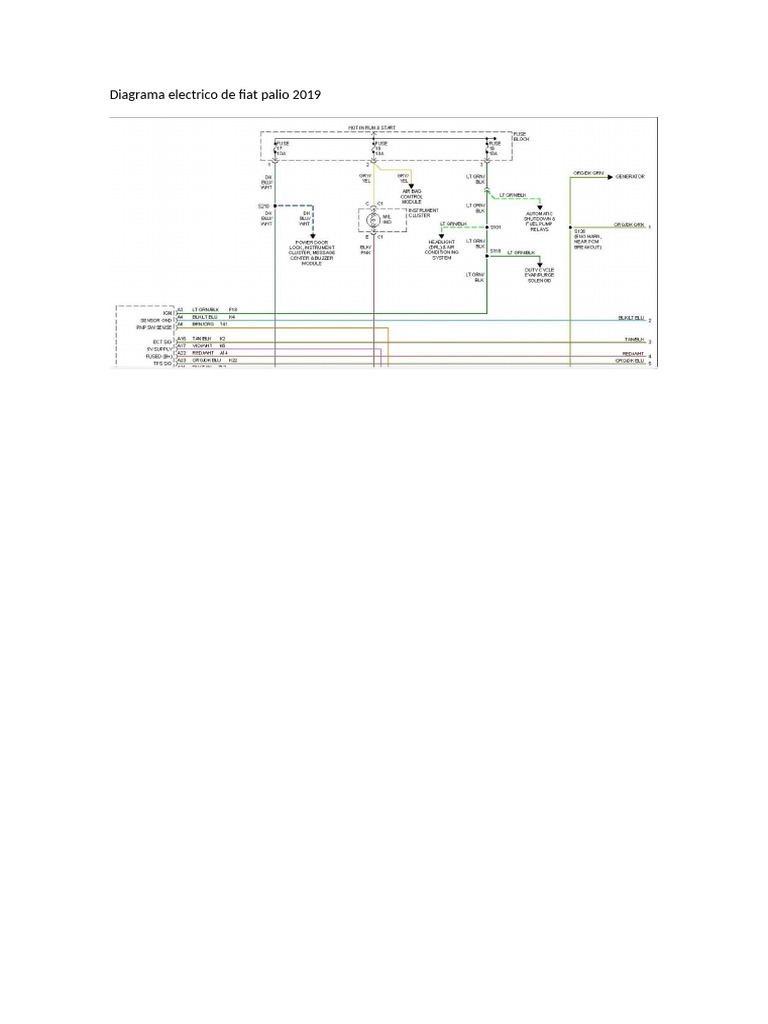 Diagrama Electrico de Fiat | PDF