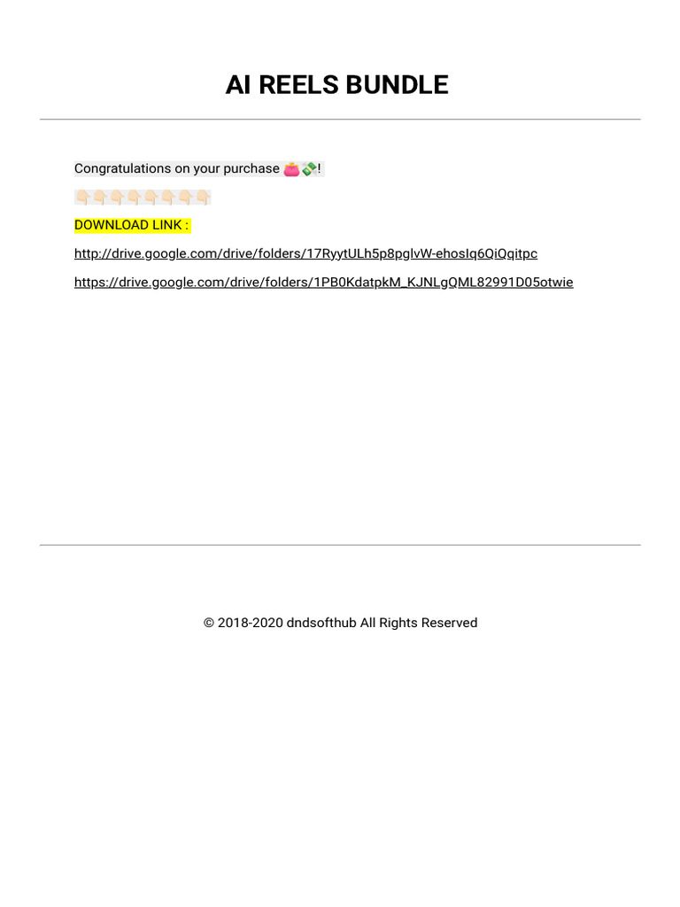 Viral Ai Reels Bundle Pdf