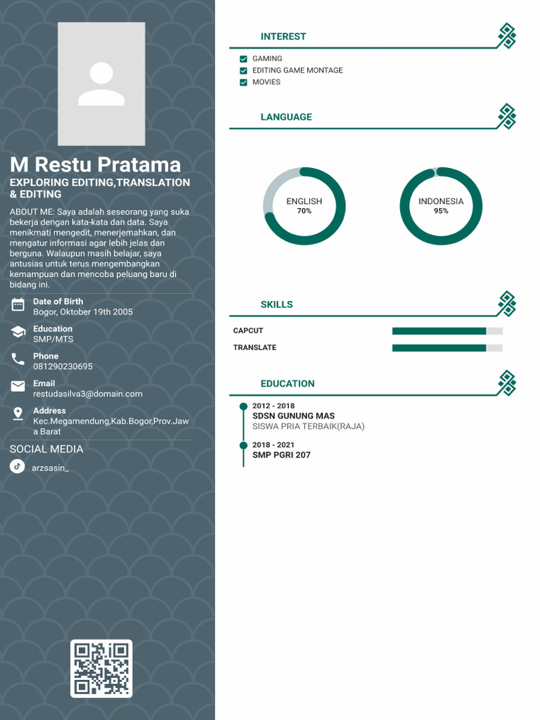 My First CV | PDF