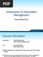 Introduction to Managing Information with IT