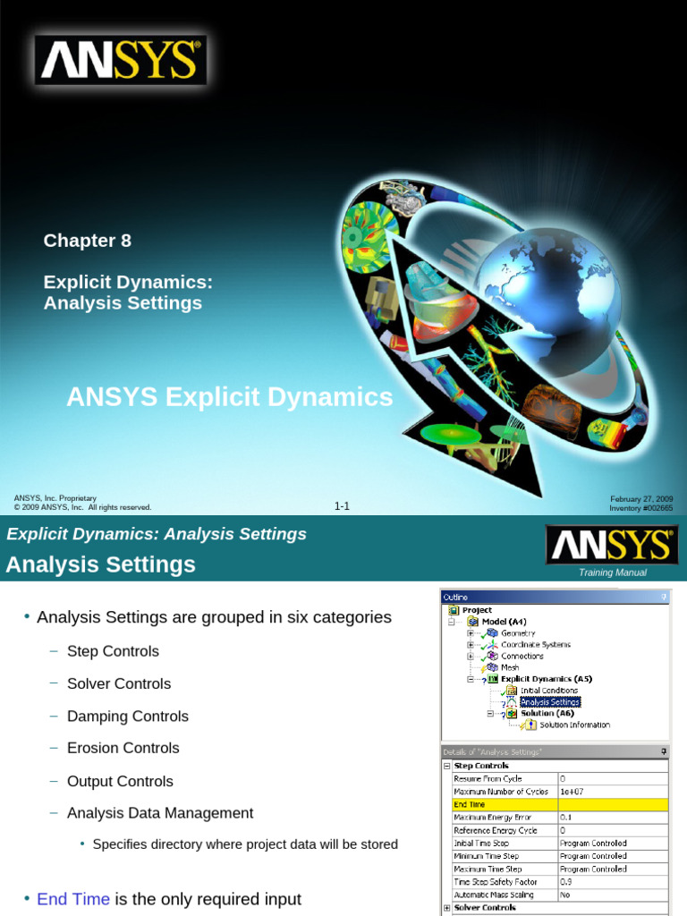Explicit Dynamics Analysis Settings Guide | PDF | Oscillation | Viscosity