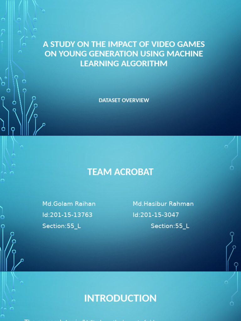 Video Games Impact on Youth Study | PDF