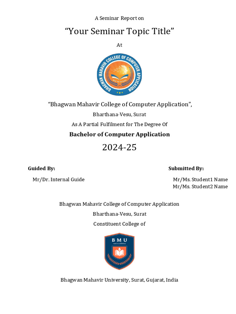 Seminar_Title_Page | PDF