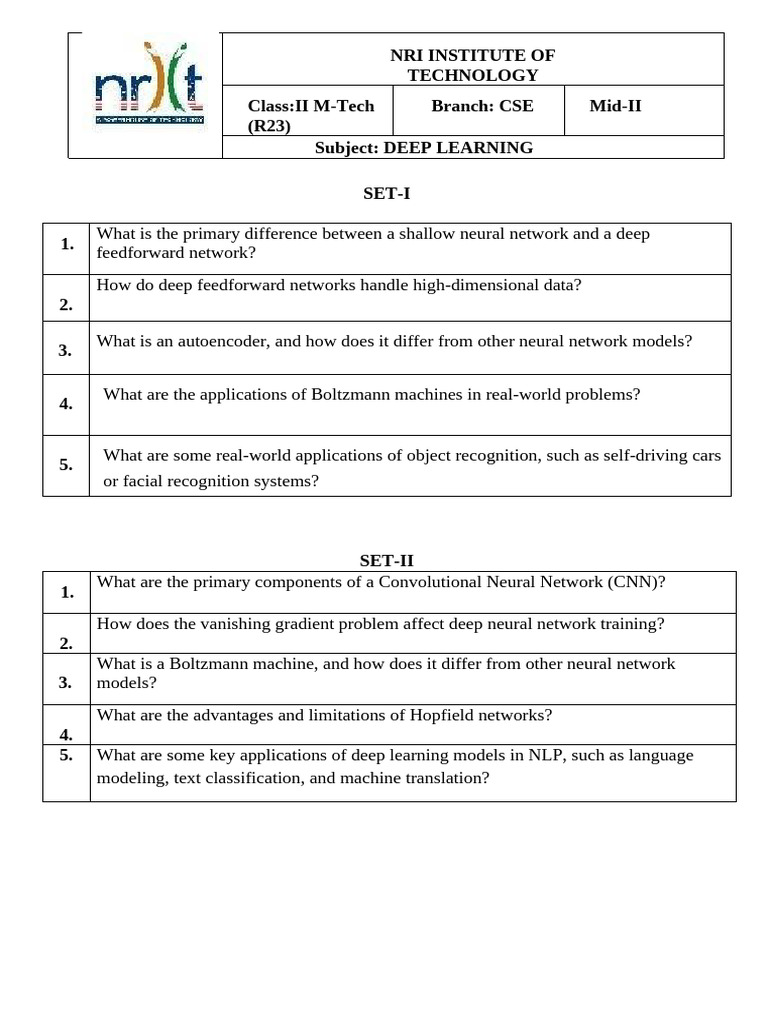 Deep Learning Concepts and Applications | PDF