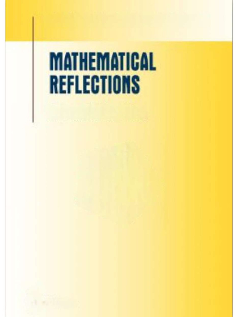Mathematical Reflections on Junior Problems | PDF | Triangle Geometry ...
