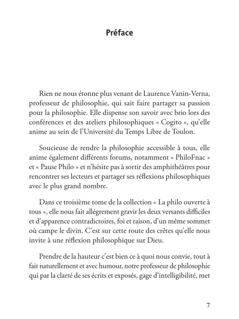 Philosophie et Dieu : Foi vs Raison | PDF | Dieu | Foi