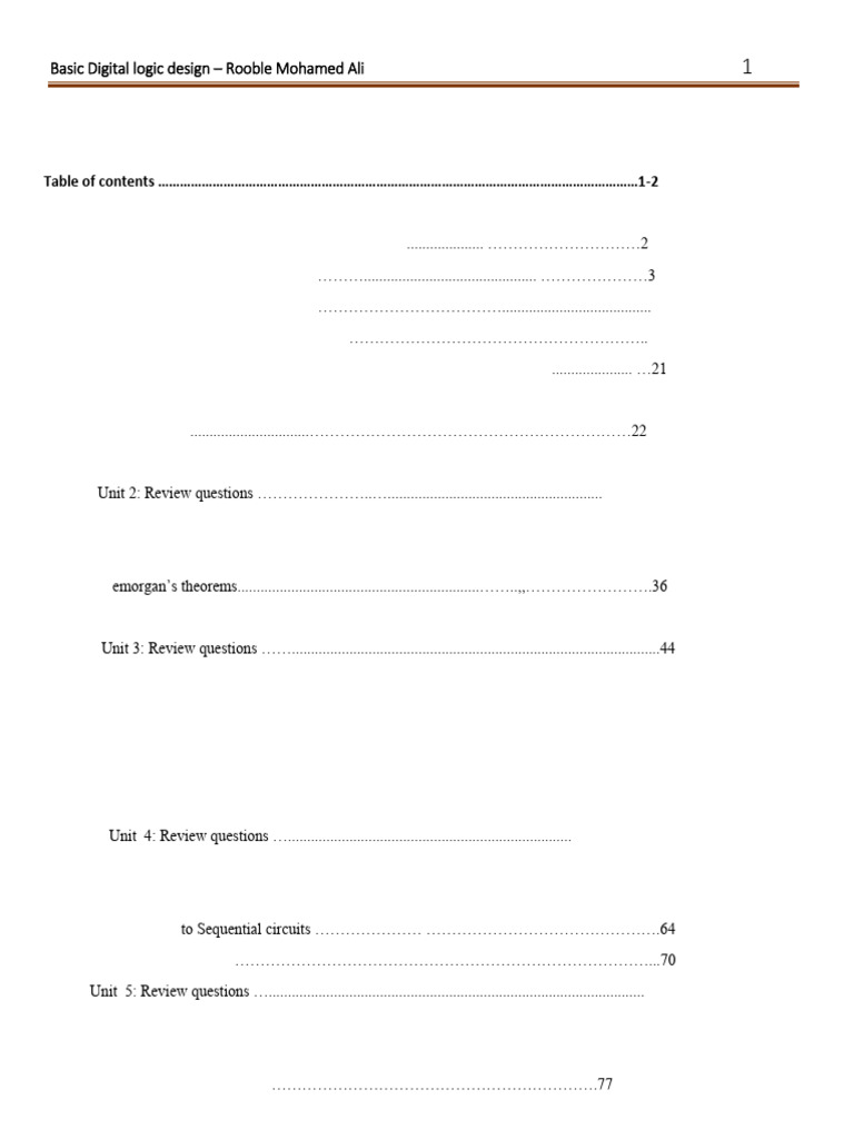 Digital logic desging book | PDF | Logic Gate | Boolean Algebra