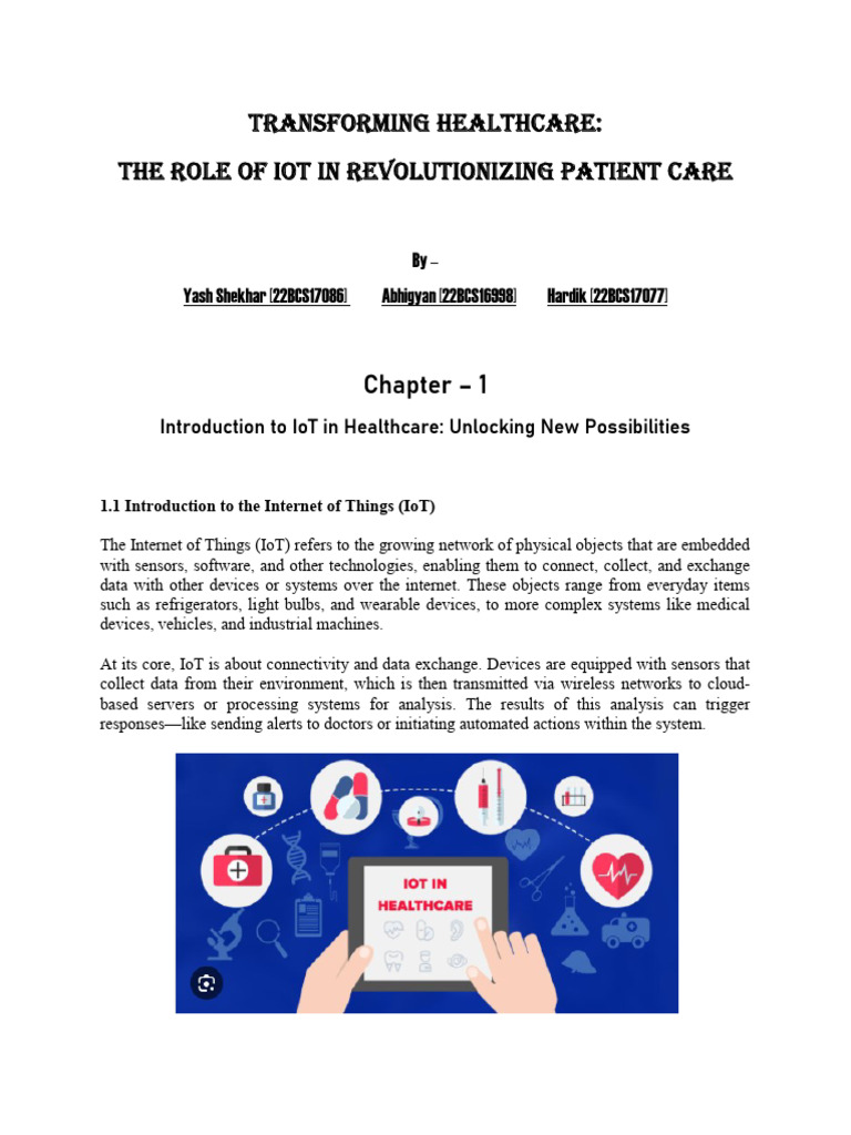 IOT in Health - Book Chapter | PDF | Internet Of Things | Health Care