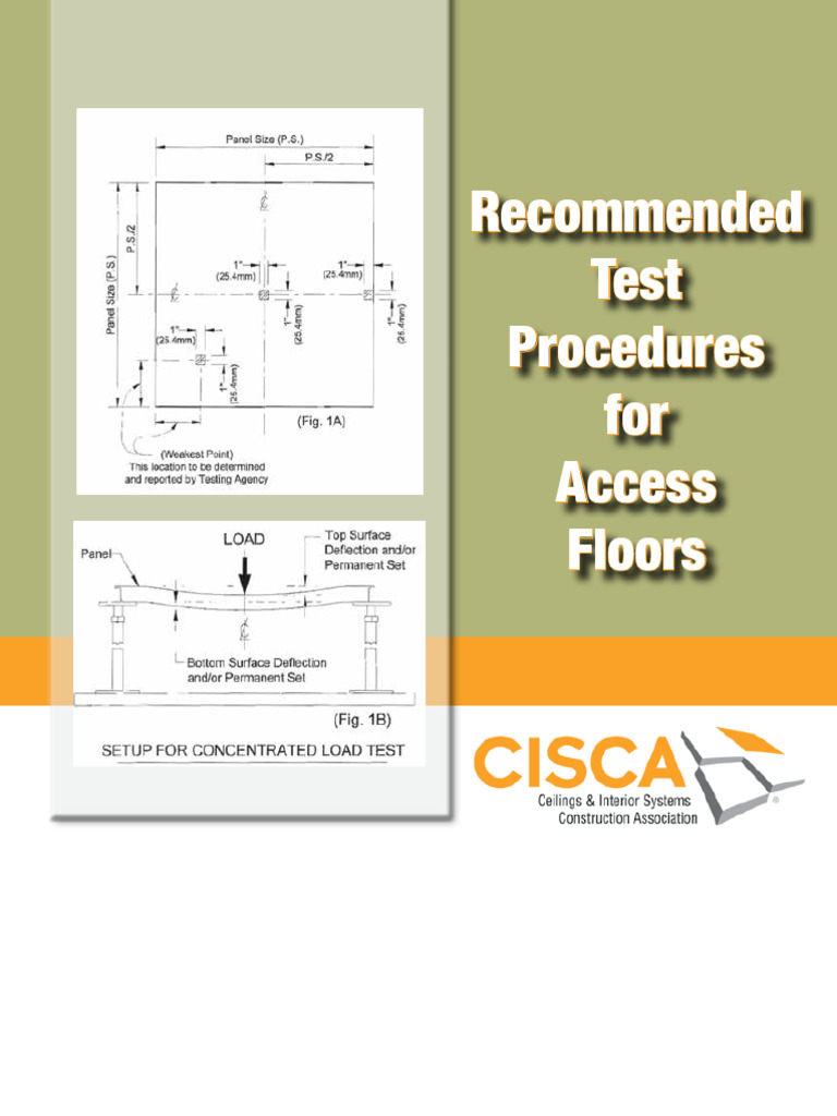 CISCA Test Procedures for Access Floors | PDF | Beam (Structure) | Wheel