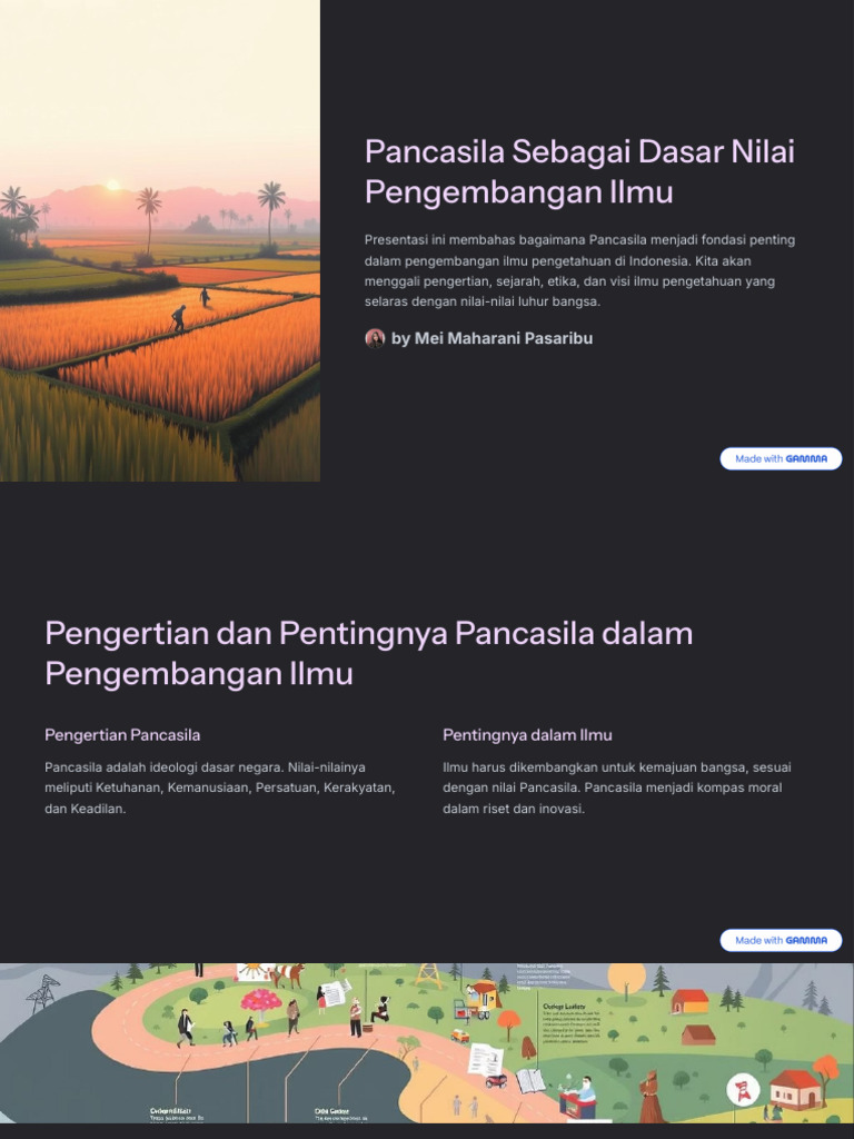 Pancasila Sebagai Dasar Nilai Pengembangan Ilmu | PDF