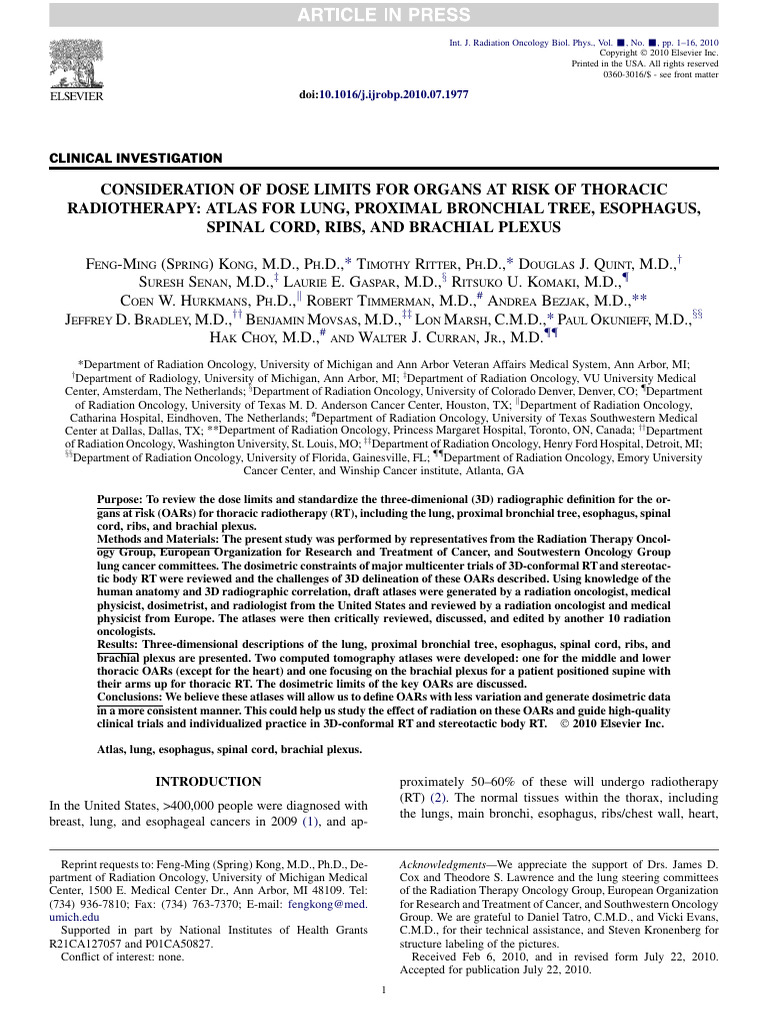 Plexus | PDF | Radiation Therapy | Dosimetry