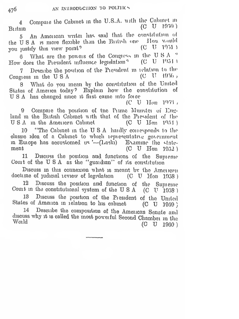 To Politics Part I Text 56 | PDF | Constitutional Law | Separation Of ...