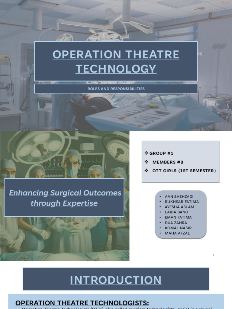 OT Technologist Roles and Responsibilities | PDF | Sterilization ...