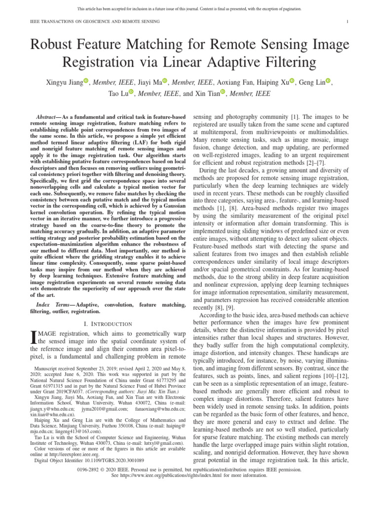 Key paper_Robust Feature Matching for Remote Sensing Image Registration ...