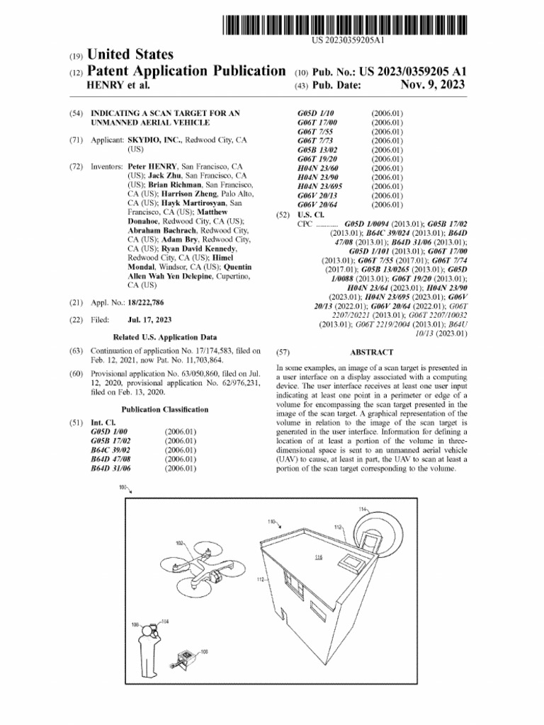 Indicating A Scan Target For An Unmanned Aerial Vehicle | PDF