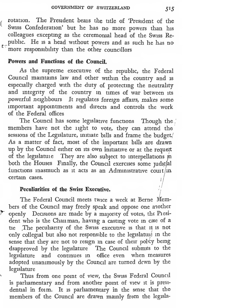 To Politics Part I Text 95 | PDF | Switzerland | Legislature