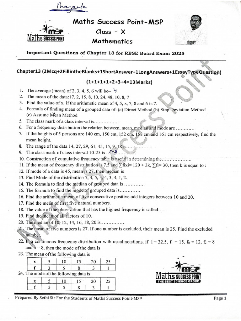 CH 13 Statistics | PDF