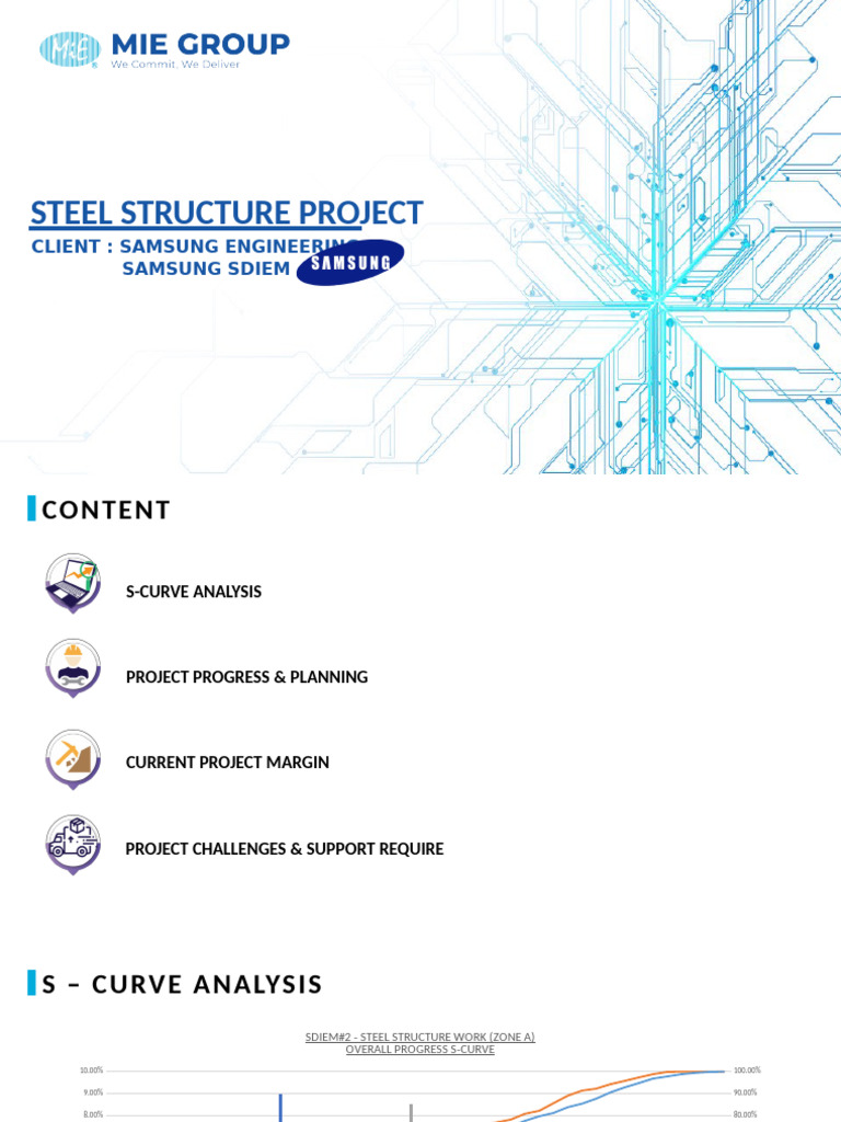 Steel Structure Project Progress Report | PDF
