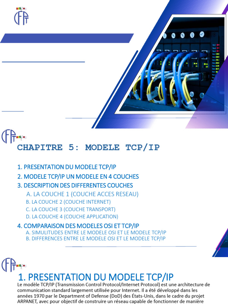 Modèle TCP/IP : Structure et Comparaison | PDF | Modèle OSI | Suite des ...