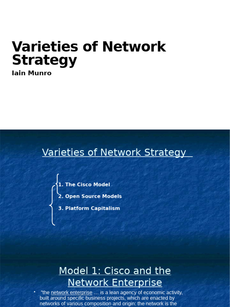 Network Strategy Models Explained | PDF | Linux | Innovation