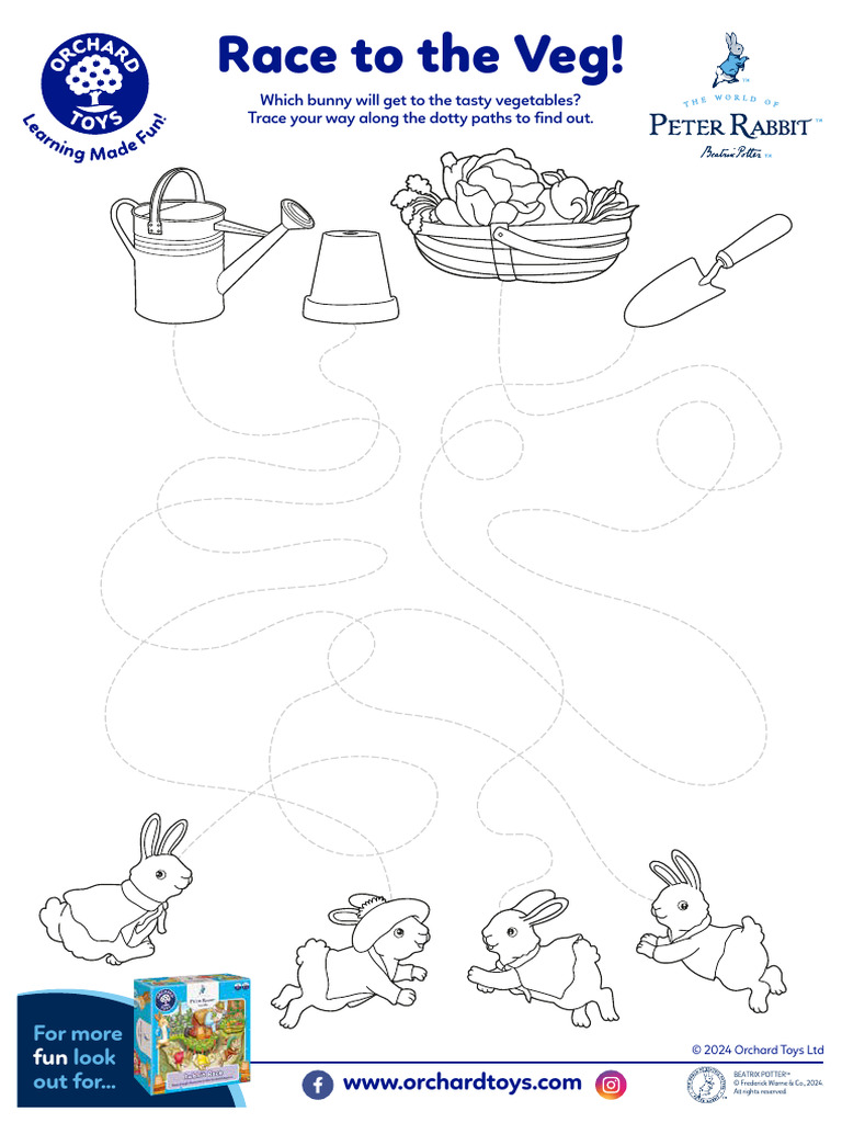 Race To The Veg Activity Sheet | PDF