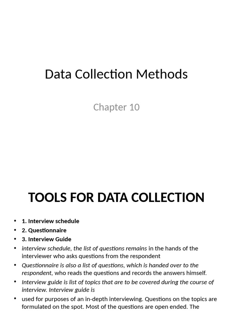 Effective Data Collection Techniques | PDF | Questionnaire | Interview