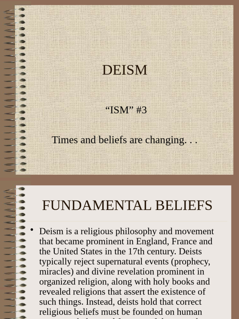 Understanding Deism: Beliefs and Impact | PDF | Deism | Revelation